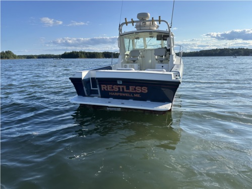 1999 Albin 28TE Boat Lettering from Peter C, NH