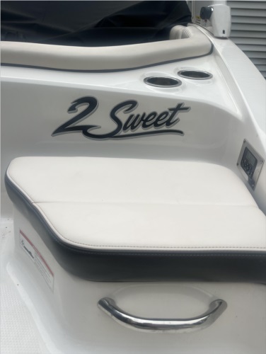 2018. 23' Chaparral Suncoast.  Lettering from Zack  T, OH