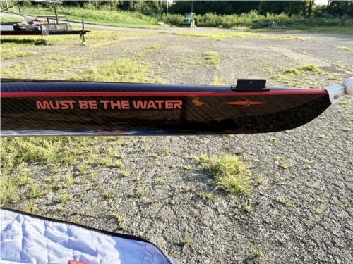 2015 Fluidesign FluidMax Carbon fiber rowing shell Lettering from Jayme D, KY