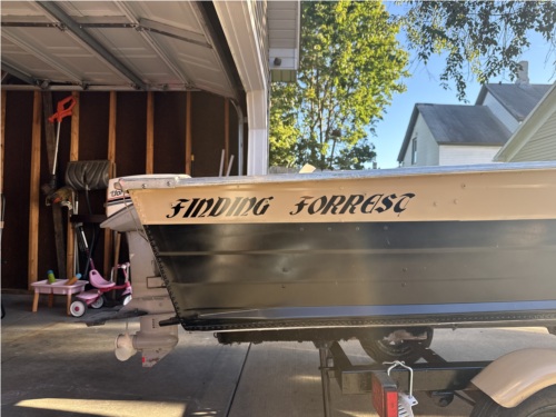 1984 smoker craft  My boat Lettering from Bradly D, WI