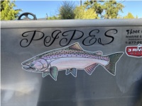 Alumaweld Intruder Fishing boat Lettering from Garret H, WA